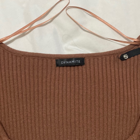 Dynamite Long sleeve ribbed knit top - Picture 3 of 4